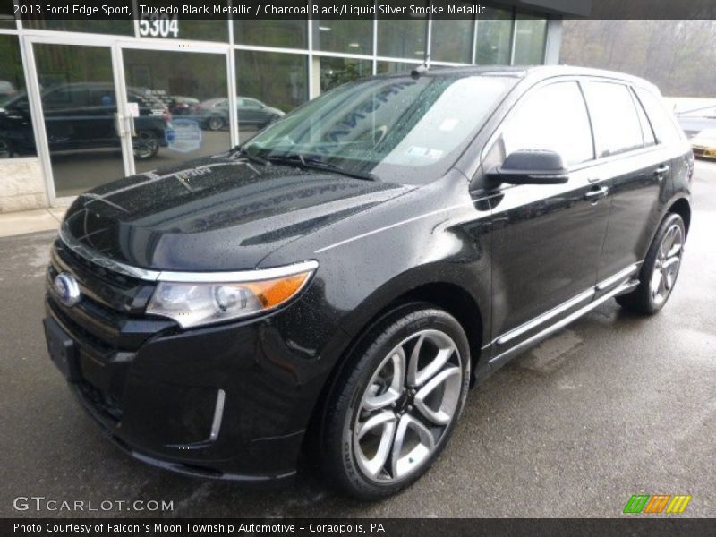 Tuxedo Black Metallic / Charcoal Black/Liquid Silver Smoke Metallic 2013 Ford Edge Sport