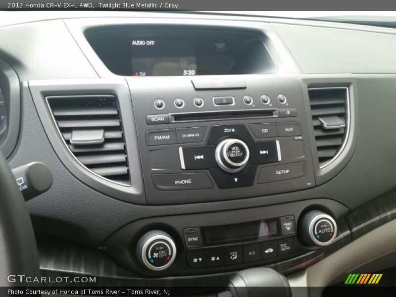 Twilight Blue Metallic / Gray 2012 Honda CR-V EX-L 4WD
