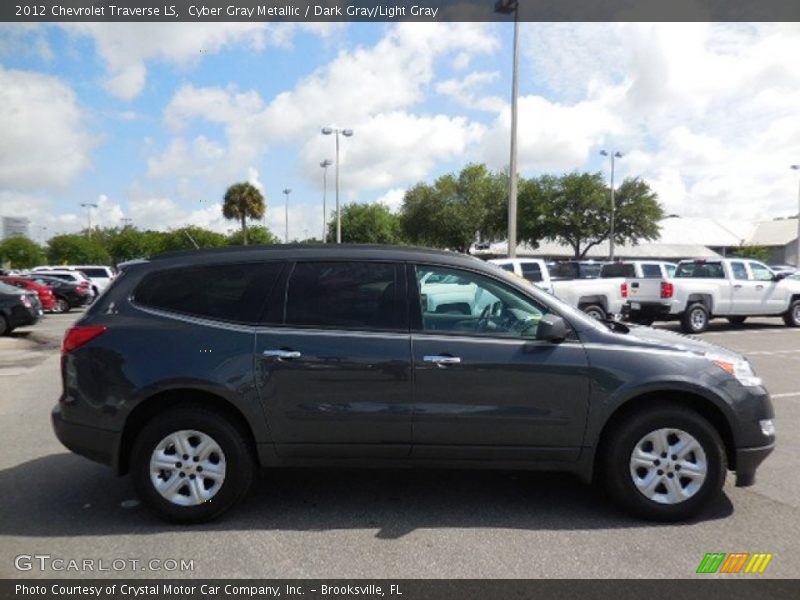 Cyber Gray Metallic / Dark Gray/Light Gray 2012 Chevrolet Traverse LS