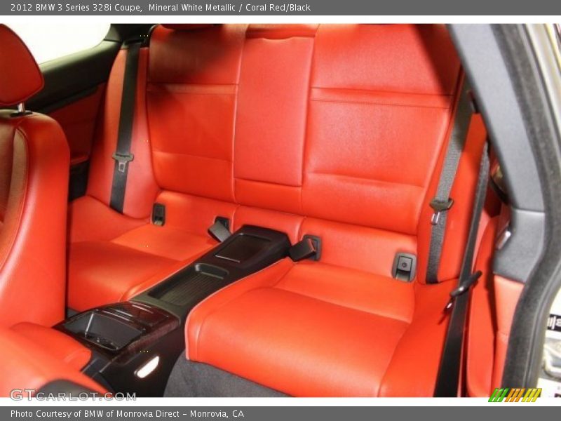 Mineral White Metallic / Coral Red/Black 2012 BMW 3 Series 328i Coupe