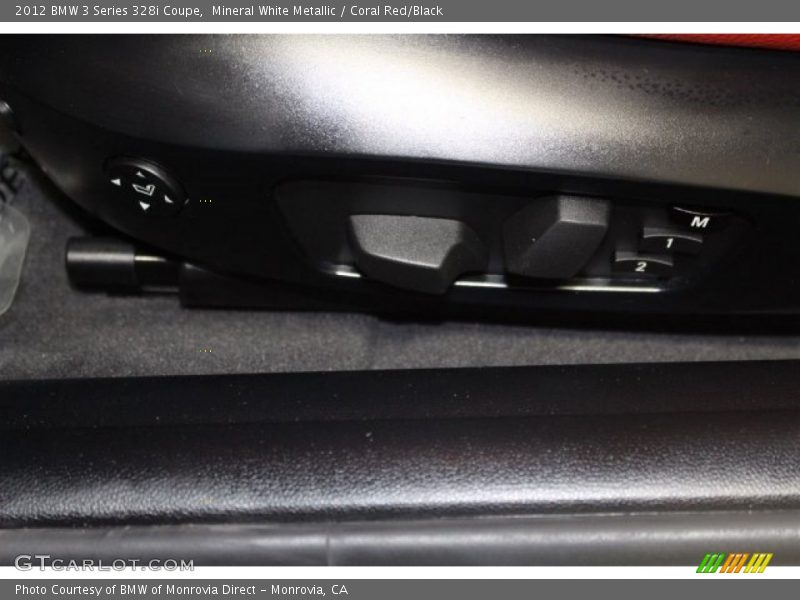 Mineral White Metallic / Coral Red/Black 2012 BMW 3 Series 328i Coupe