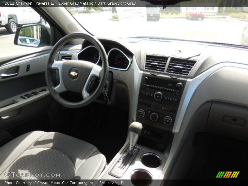 Cyber Gray Metallic / Dark Gray/Light Gray 2012 Chevrolet Traverse LS