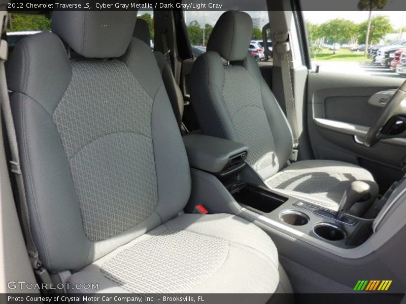 Cyber Gray Metallic / Dark Gray/Light Gray 2012 Chevrolet Traverse LS