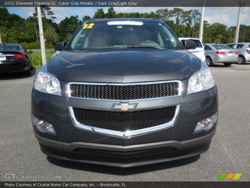 Cyber Gray Metallic / Dark Gray/Light Gray 2012 Chevrolet Traverse LS