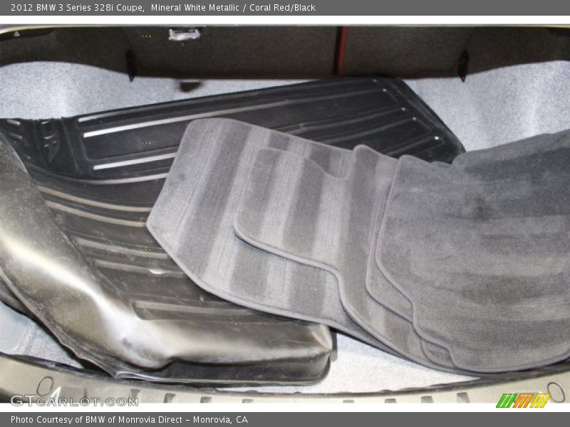 Mineral White Metallic / Coral Red/Black 2012 BMW 3 Series 328i Coupe