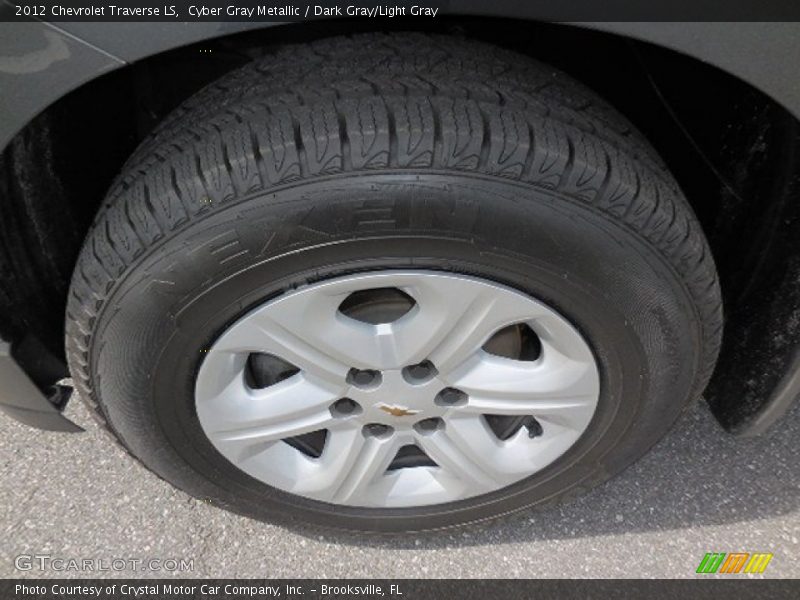 Cyber Gray Metallic / Dark Gray/Light Gray 2012 Chevrolet Traverse LS