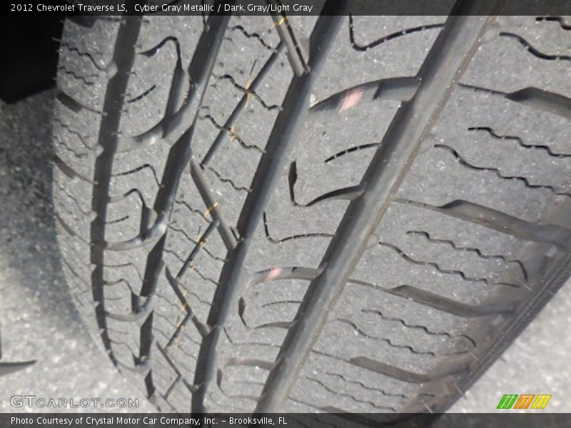 Cyber Gray Metallic / Dark Gray/Light Gray 2012 Chevrolet Traverse LS
