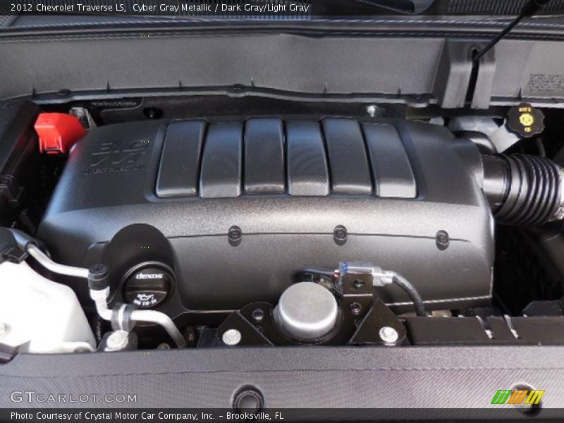 Cyber Gray Metallic / Dark Gray/Light Gray 2012 Chevrolet Traverse LS