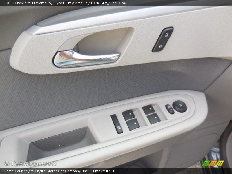 Cyber Gray Metallic / Dark Gray/Light Gray 2012 Chevrolet Traverse LS