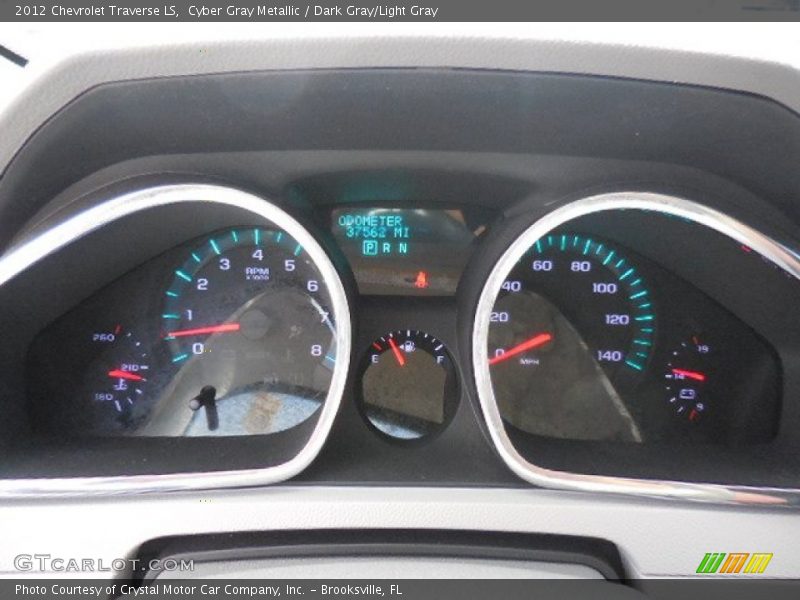 Cyber Gray Metallic / Dark Gray/Light Gray 2012 Chevrolet Traverse LS