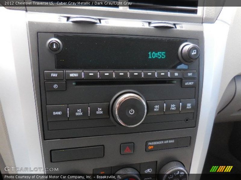 Cyber Gray Metallic / Dark Gray/Light Gray 2012 Chevrolet Traverse LS