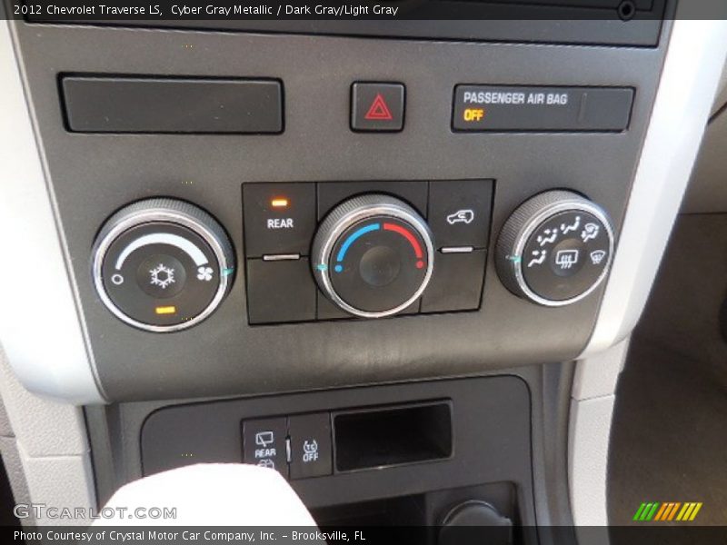 Cyber Gray Metallic / Dark Gray/Light Gray 2012 Chevrolet Traverse LS