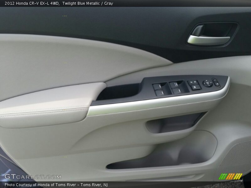Twilight Blue Metallic / Gray 2012 Honda CR-V EX-L 4WD