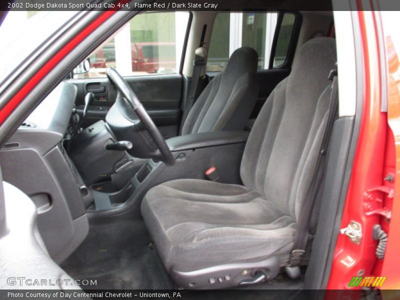 Flame Red / Dark Slate Gray 2002 Dodge Dakota Sport Quad Cab 4x4