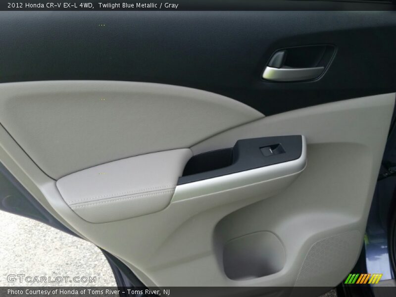 Twilight Blue Metallic / Gray 2012 Honda CR-V EX-L 4WD