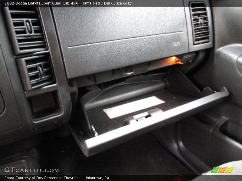 Flame Red / Dark Slate Gray 2002 Dodge Dakota Sport Quad Cab 4x4