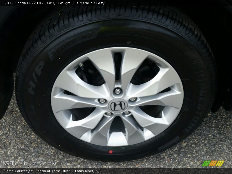 Twilight Blue Metallic / Gray 2012 Honda CR-V EX-L 4WD