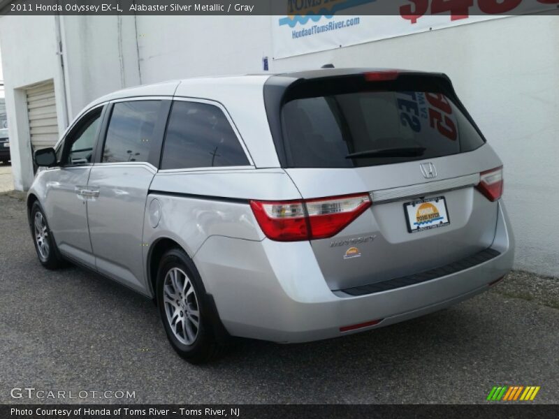 Alabaster Silver Metallic / Gray 2011 Honda Odyssey EX-L