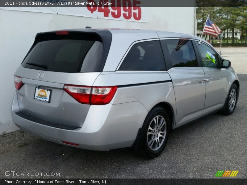 Alabaster Silver Metallic / Gray 2011 Honda Odyssey EX-L