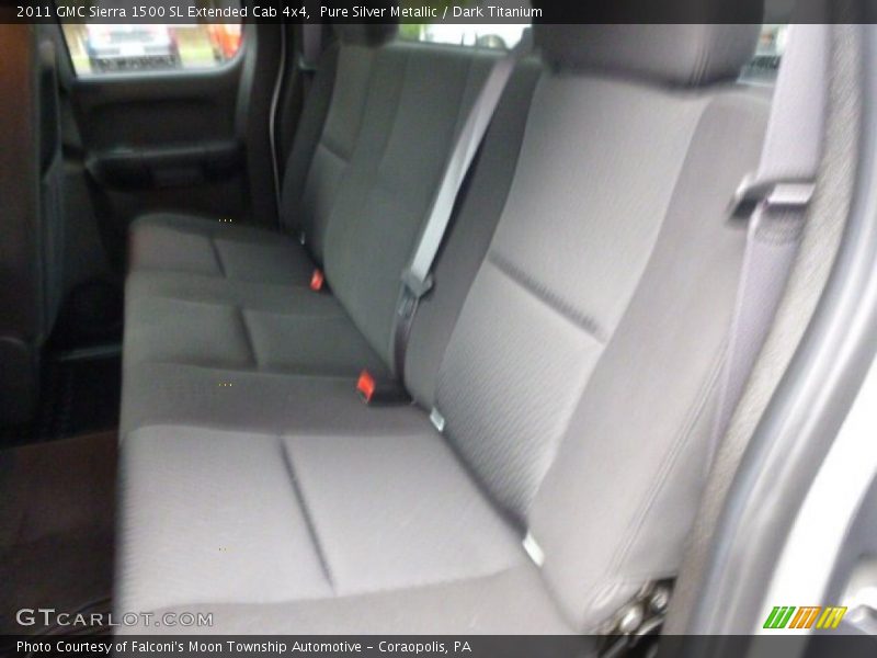 Pure Silver Metallic / Dark Titanium 2011 GMC Sierra 1500 SL Extended Cab 4x4