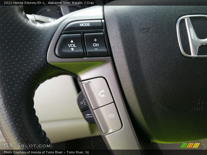 Alabaster Silver Metallic / Gray 2011 Honda Odyssey EX-L