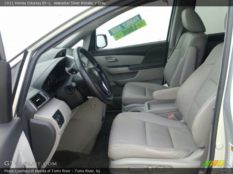 Alabaster Silver Metallic / Gray 2011 Honda Odyssey EX-L