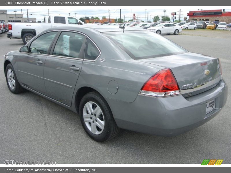 Dark Silver Metallic / Ebony Black 2008 Chevrolet Impala LS