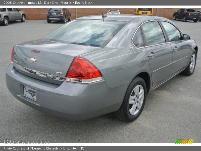 Dark Silver Metallic / Ebony Black 2008 Chevrolet Impala LS