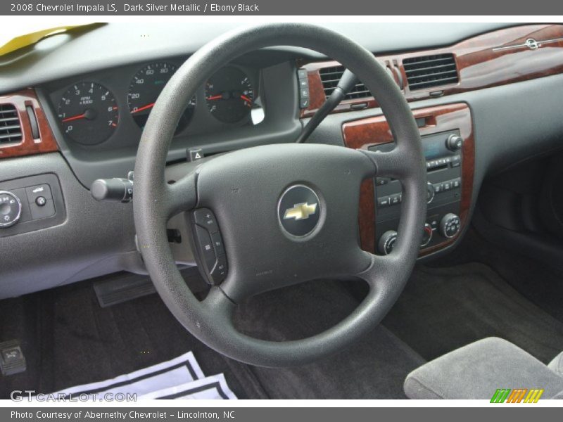 Dark Silver Metallic / Ebony Black 2008 Chevrolet Impala LS