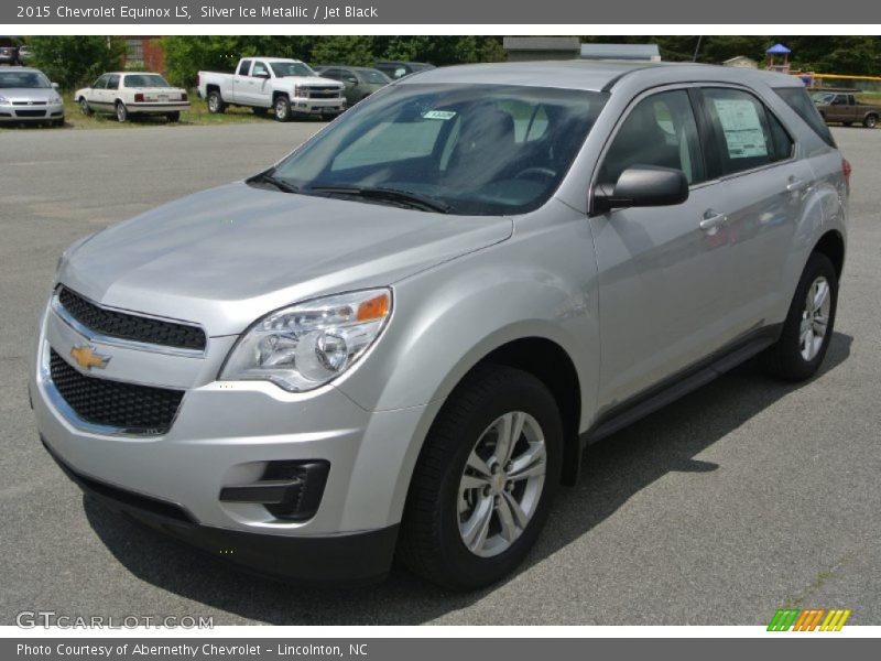 Silver Ice Metallic / Jet Black 2015 Chevrolet Equinox LS