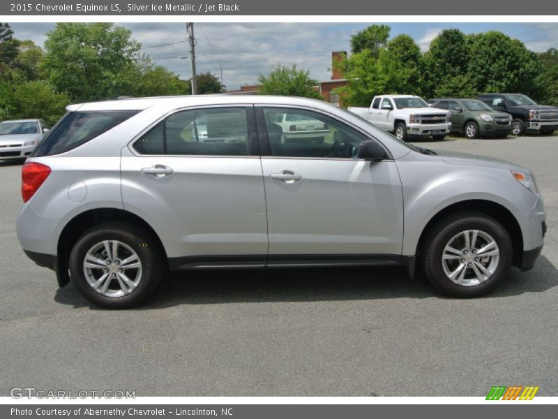 Silver Ice Metallic / Jet Black 2015 Chevrolet Equinox LS