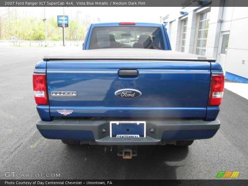 Vista Blue Metallic / Medium Dark Flint 2007 Ford Ranger XLT SuperCab 4x4