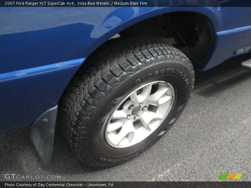 Vista Blue Metallic / Medium Dark Flint 2007 Ford Ranger XLT SuperCab 4x4