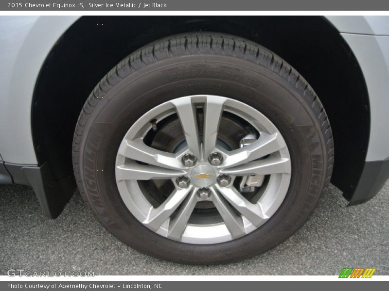 Silver Ice Metallic / Jet Black 2015 Chevrolet Equinox LS