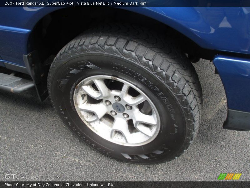 Vista Blue Metallic / Medium Dark Flint 2007 Ford Ranger XLT SuperCab 4x4