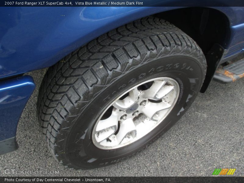 Vista Blue Metallic / Medium Dark Flint 2007 Ford Ranger XLT SuperCab 4x4