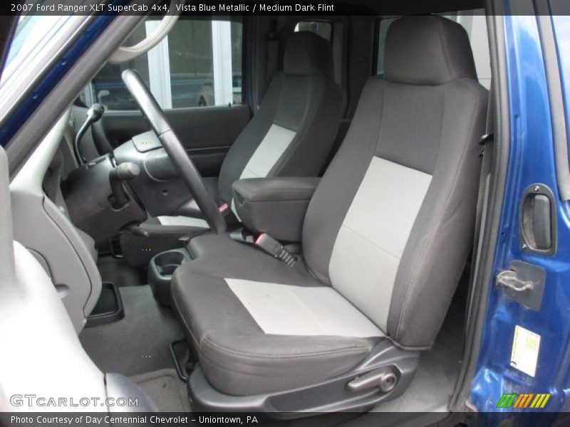 Vista Blue Metallic / Medium Dark Flint 2007 Ford Ranger XLT SuperCab 4x4