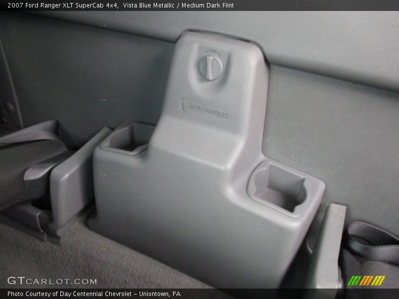 Vista Blue Metallic / Medium Dark Flint 2007 Ford Ranger XLT SuperCab 4x4