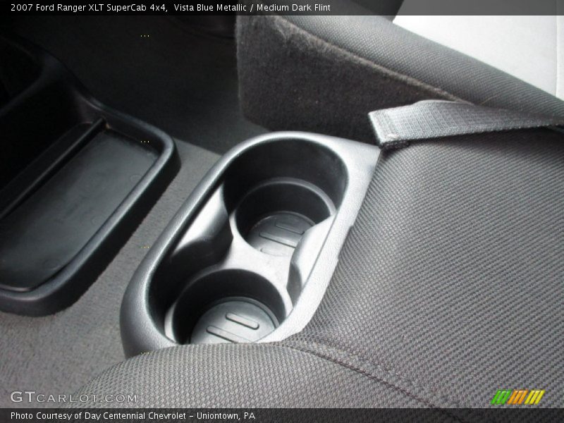 Vista Blue Metallic / Medium Dark Flint 2007 Ford Ranger XLT SuperCab 4x4