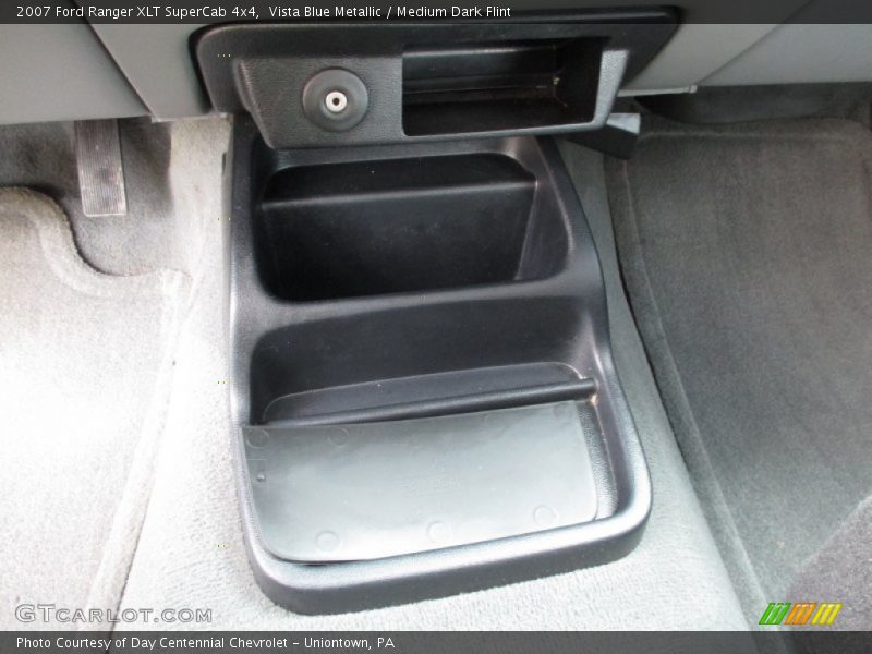 Vista Blue Metallic / Medium Dark Flint 2007 Ford Ranger XLT SuperCab 4x4
