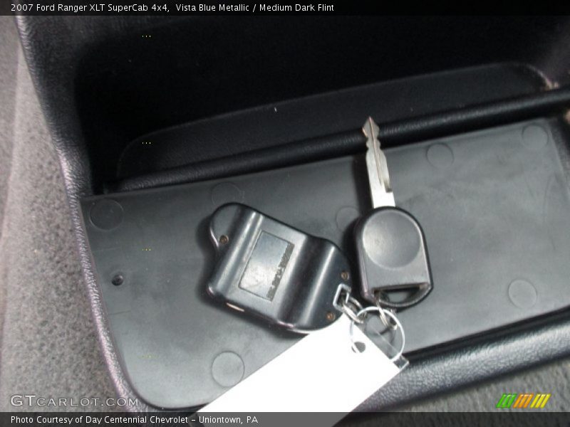 Vista Blue Metallic / Medium Dark Flint 2007 Ford Ranger XLT SuperCab 4x4