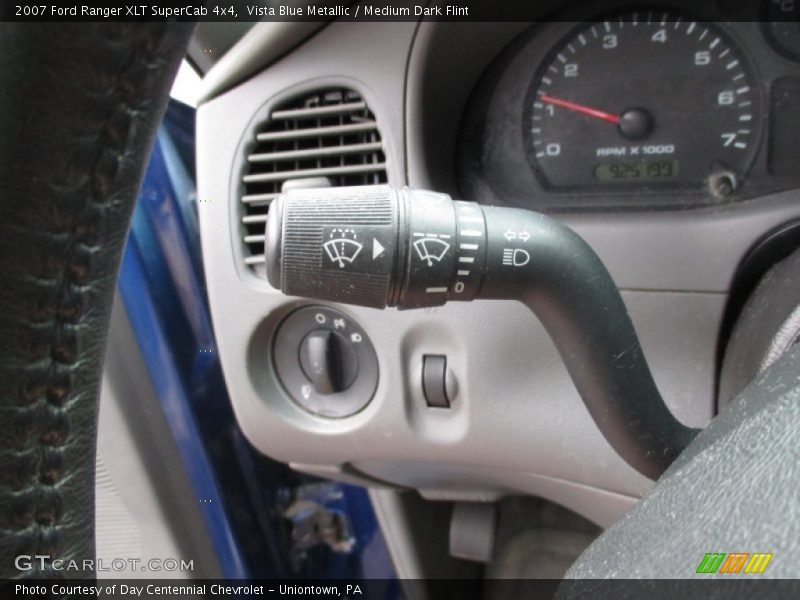 Vista Blue Metallic / Medium Dark Flint 2007 Ford Ranger XLT SuperCab 4x4