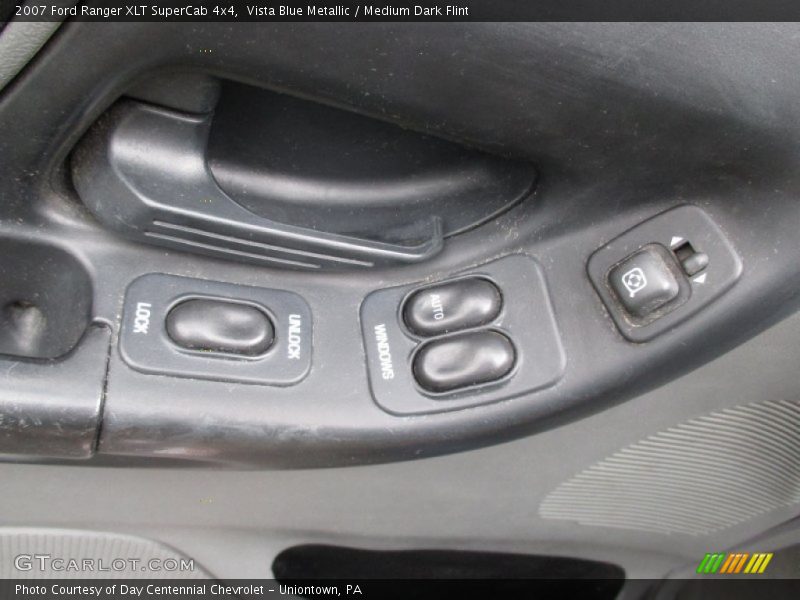 Vista Blue Metallic / Medium Dark Flint 2007 Ford Ranger XLT SuperCab 4x4