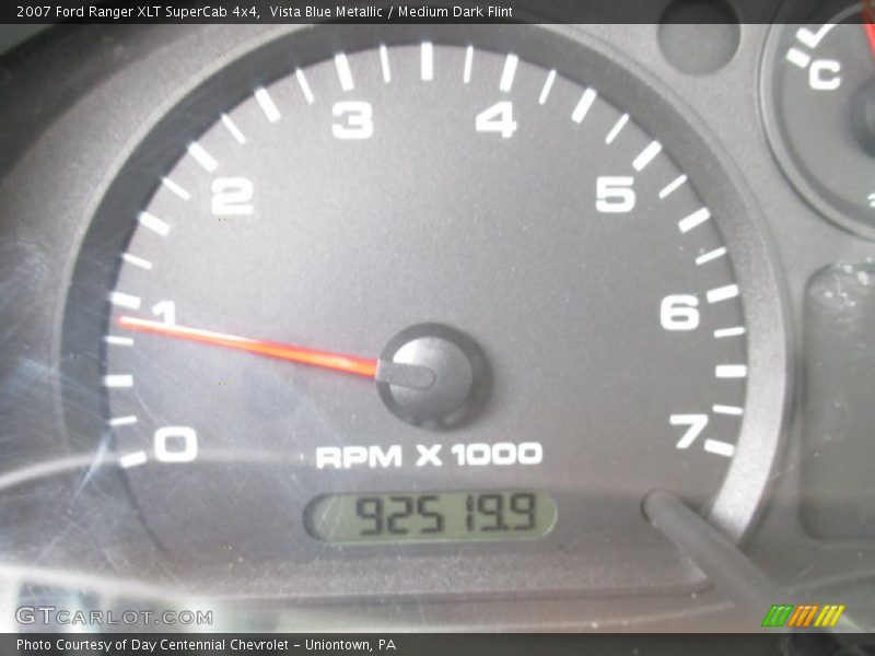 Vista Blue Metallic / Medium Dark Flint 2007 Ford Ranger XLT SuperCab 4x4