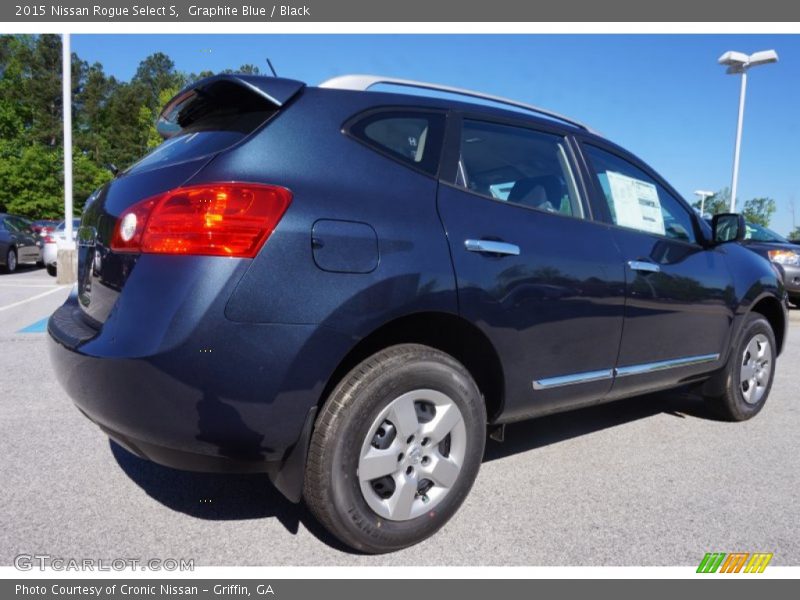 Graphite Blue / Black 2015 Nissan Rogue Select S