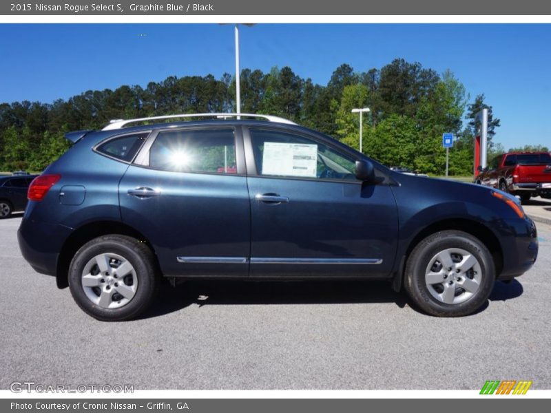 Graphite Blue / Black 2015 Nissan Rogue Select S