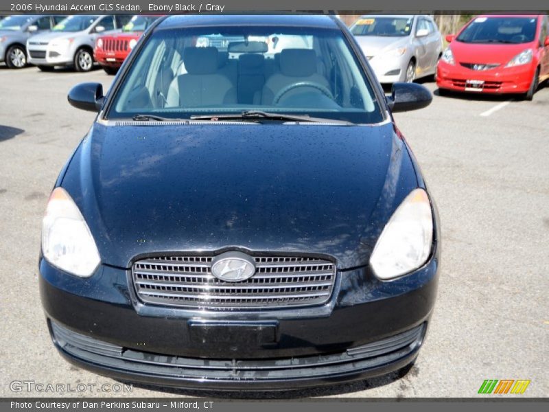 Ebony Black / Gray 2006 Hyundai Accent GLS Sedan