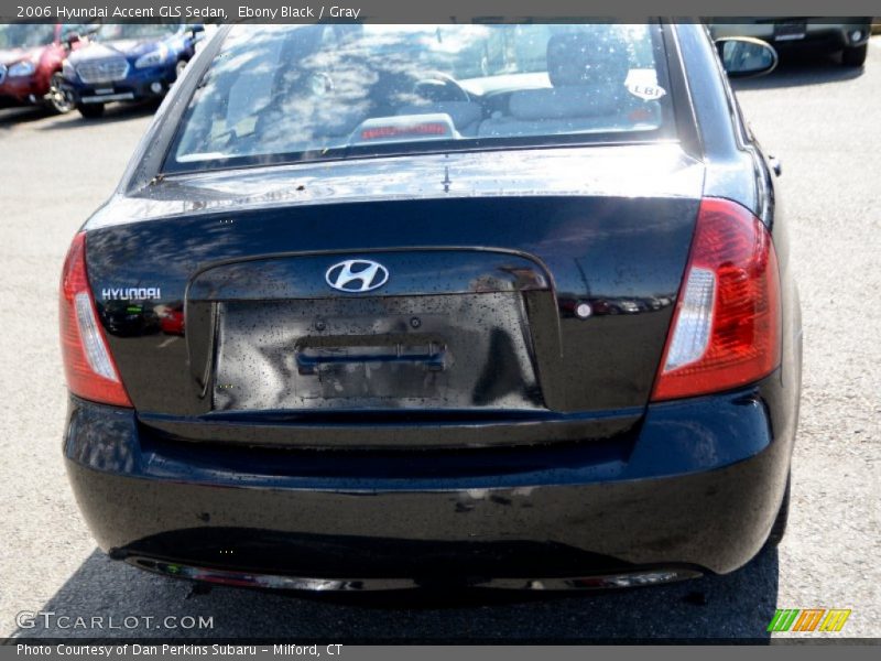 Ebony Black / Gray 2006 Hyundai Accent GLS Sedan