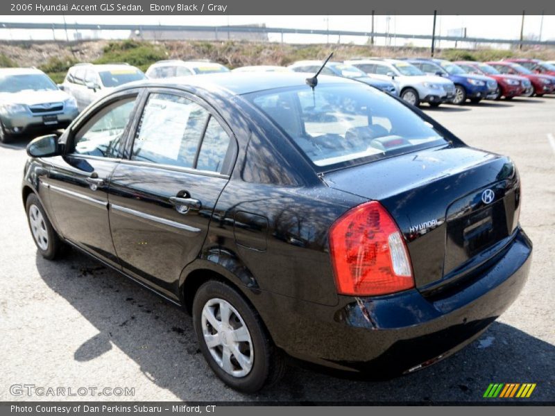 Ebony Black / Gray 2006 Hyundai Accent GLS Sedan