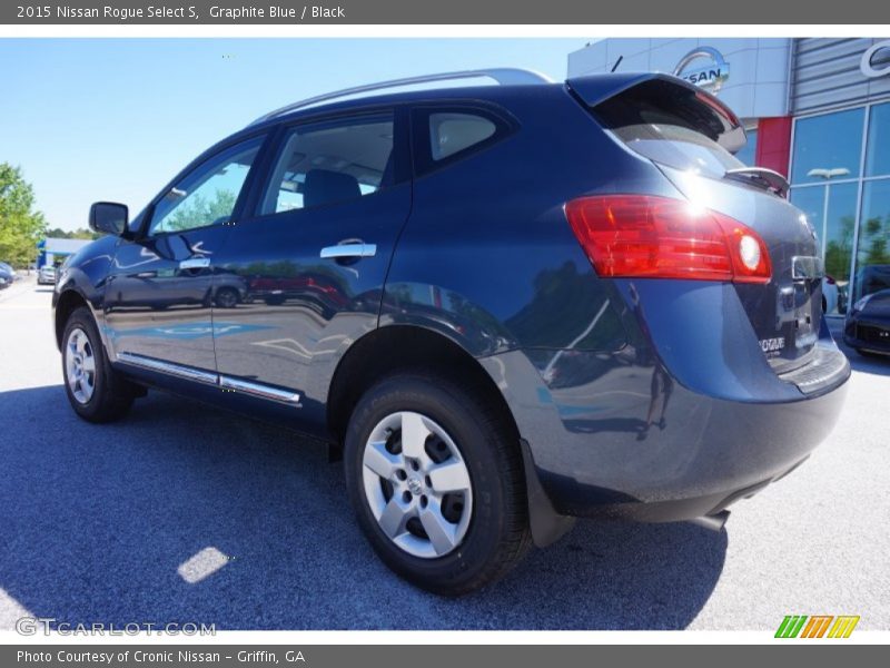 Graphite Blue / Black 2015 Nissan Rogue Select S